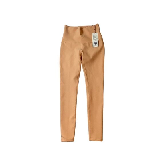 NWT Calia Essential High-Rise 7/8 Rib Tight Legging Womens Size XS Apricot Wash - Picture 7 of 9